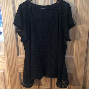 Black lace top